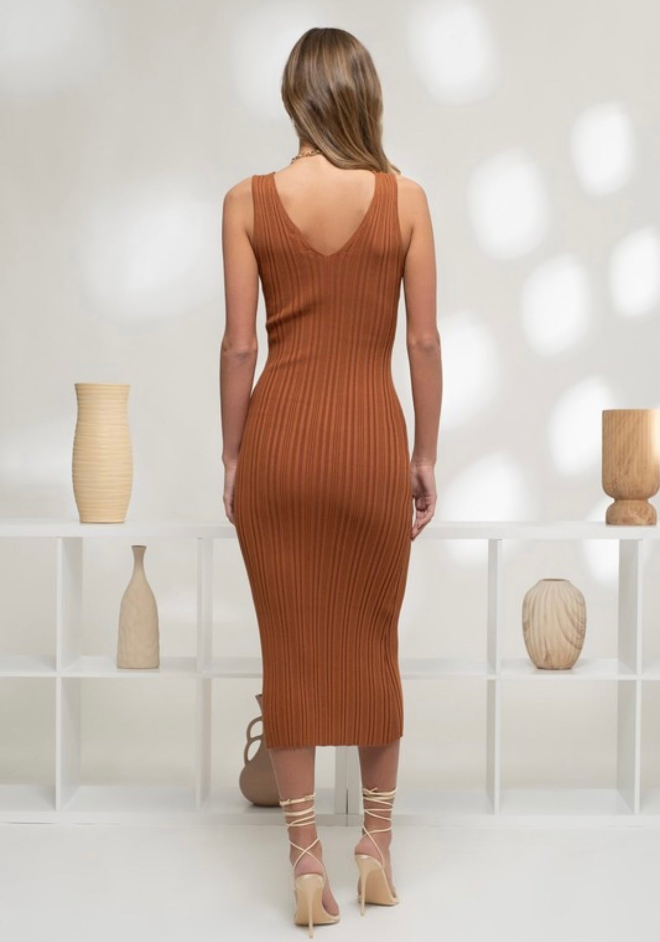 Golden Hour Knit Dress (copper)