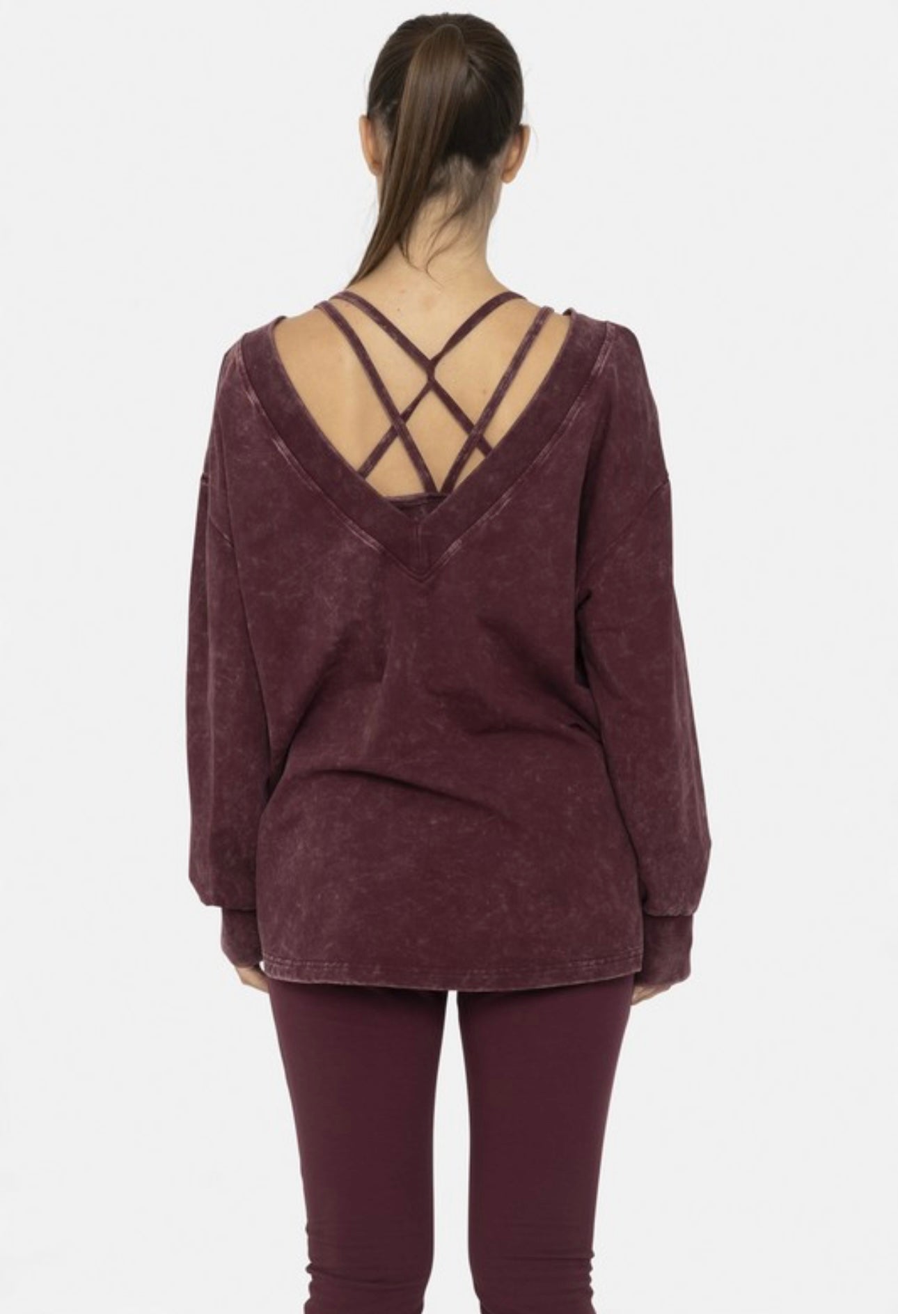 Plum Comfort V-Neck