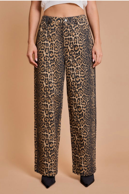 Barrel Leopard Pants